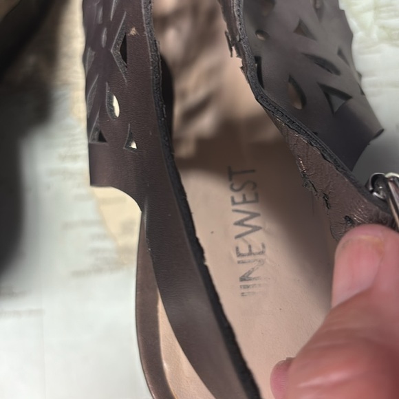 Nine West Dark Bronze Floral Sandals - Picture 4 of 8